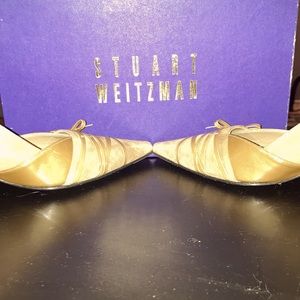 Stuart Weitzman beige suede 3 inch heels IOBw/ free shipping